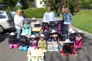 Projekt Bienen Volksschule und Kindergarten Langegg (Foto: Ulrike Elsneg)