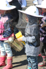 Projekt Bienen Volksschule und Kindergarten Langegg (Foto: Ulrike Elsneg)