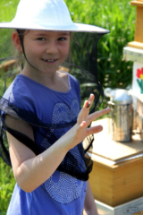 Projekt Bienen Volksschule und Kindergarten Langegg (Foto: Ulrike Elsneg)